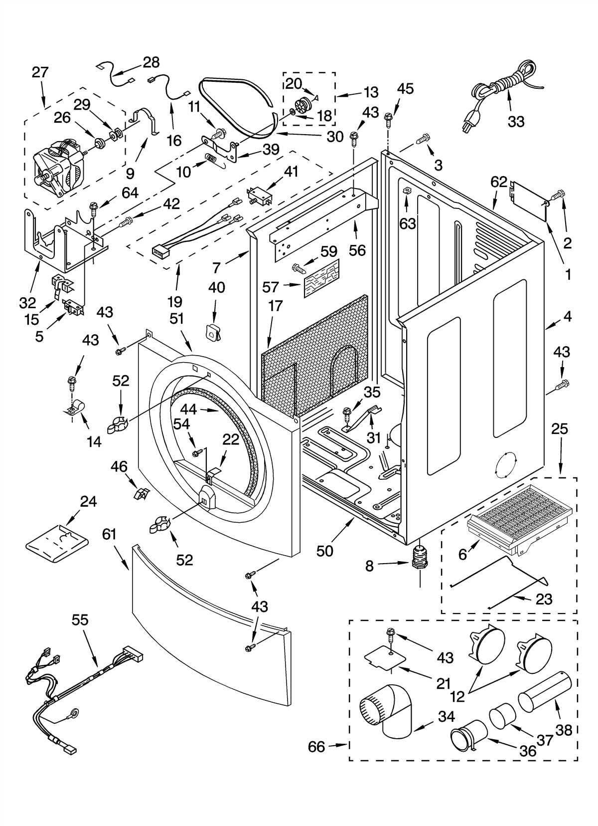 Understanding The Kenmore 700 Series Dryer Parts Diagram A