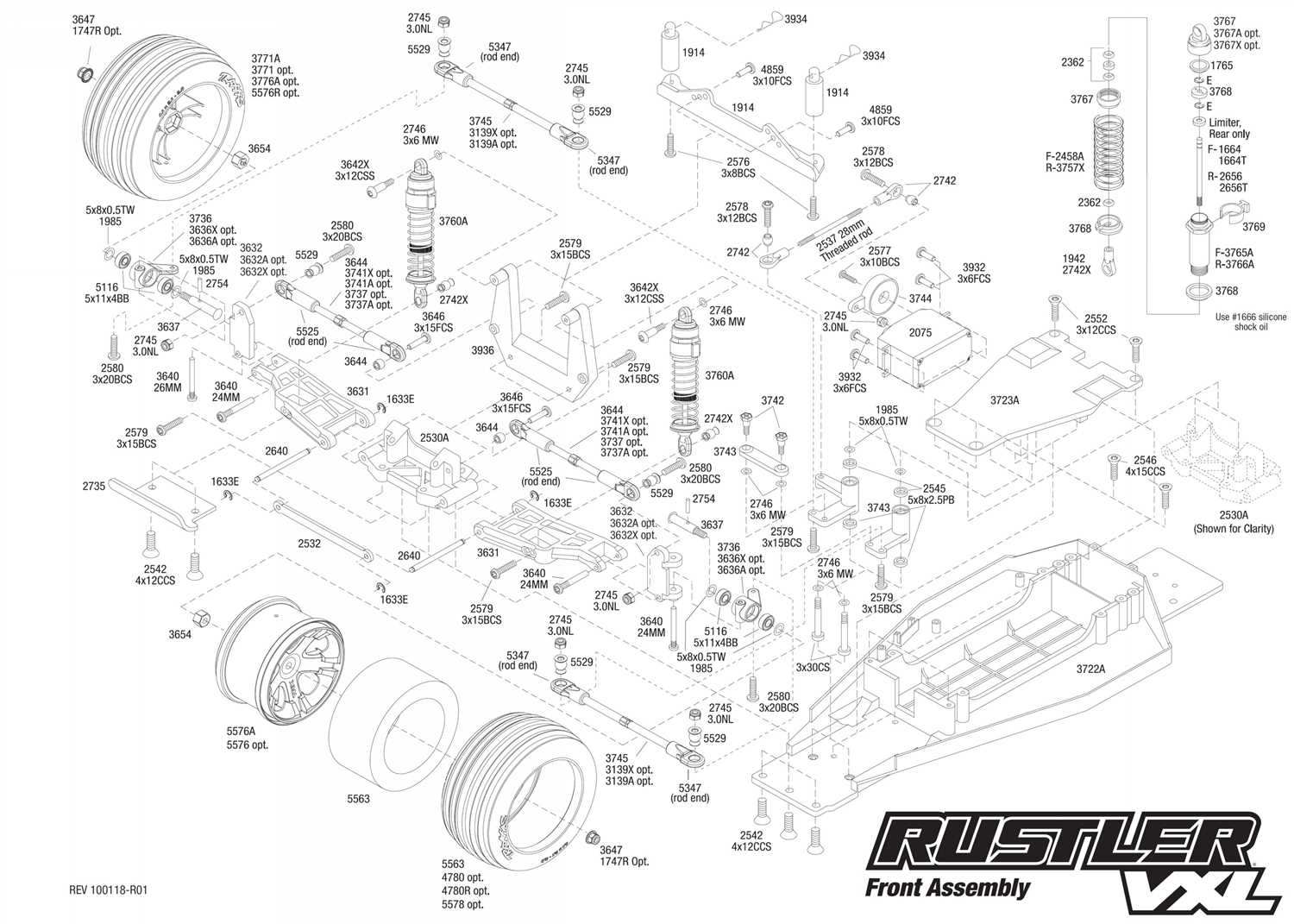 The Ultimate Traxxas Rustler Vxl Parts Diagram Your Go To Guide For